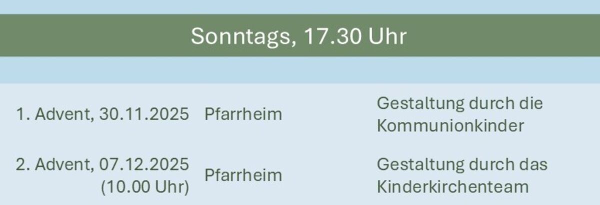 Mit Heiligen durch den Advent